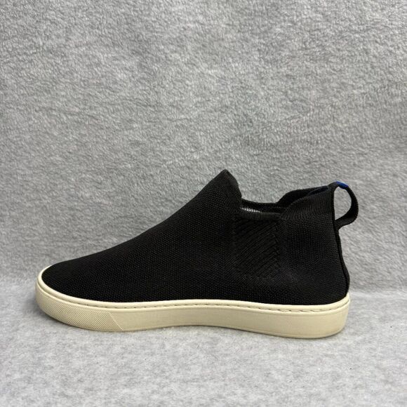 Rothys Shoes Womens Size 9.5 Black & White Chukka Casual Knit Slip On Sneakers - Picture 7 of 10